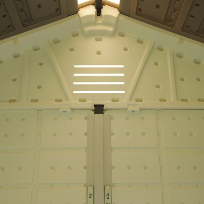 Eddie Triple Outdoor Large Garden Shed + Free Shelving Kit