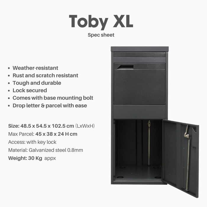 Toby XL Large Parcel Delivery Drop Box CP041
