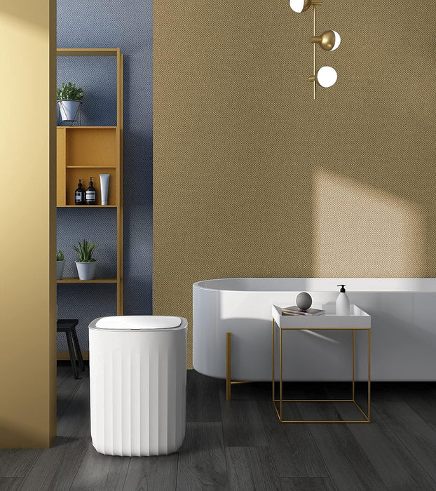 12L Waterproof Oval Sensor Trash Bin Grey