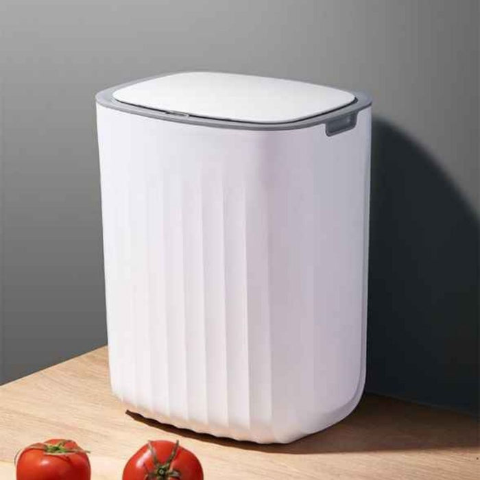 12L Waterproof Oval Sensor Trash Bin Grey