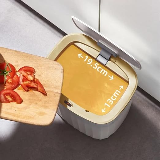 12L Waterproof Oval Sensor Trash Bin Grey