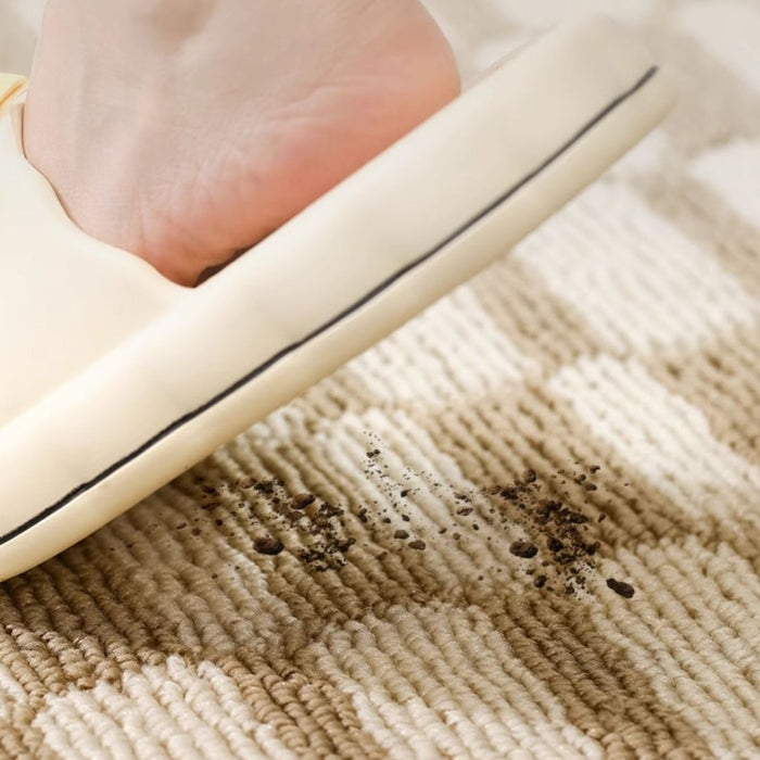 Door Mat Non Slip Beige Frame