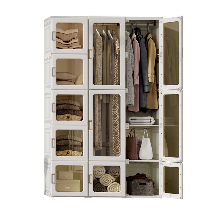 Transparent Closet 15 Cube 11 Door 2 Hanger