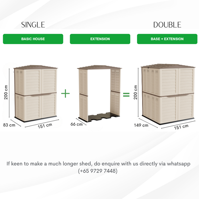 Modulo Garden Shed (Extendable)
