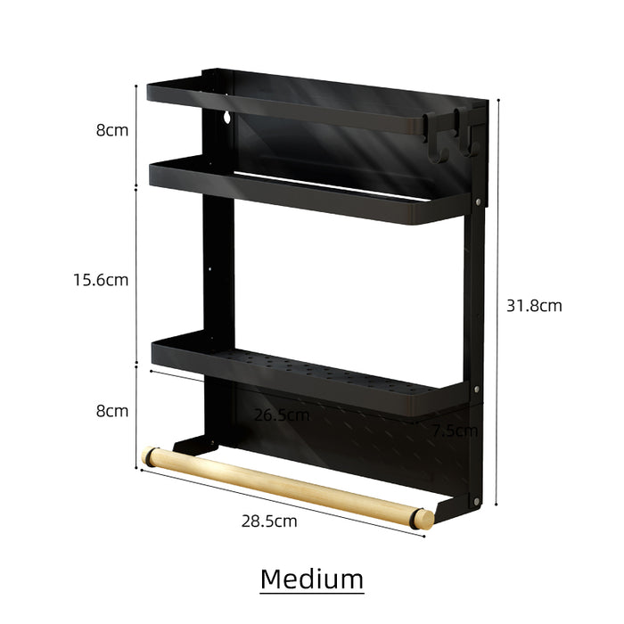 Magnetic Fridge Side Shelf Foldable Spice Rack Medium