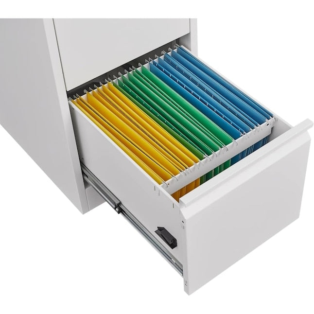 Filex 2 Drawer Vertical Filing Cabinet White