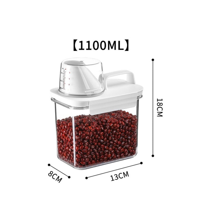 Grains Cereal Airtight Container with Measuring Cup