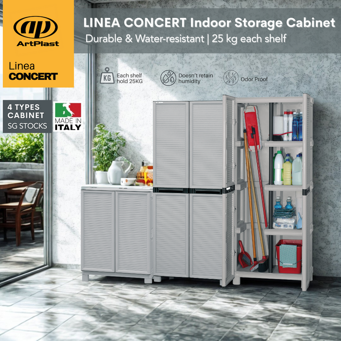 Linea Concert Tall Wide Utility Cabinet