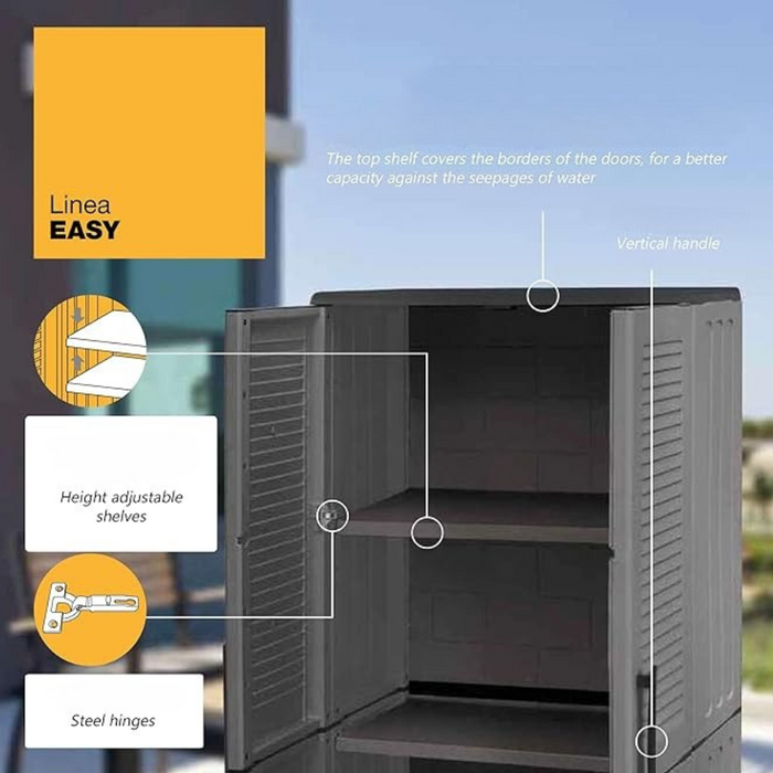 Linea Easy Tall Multipurpose Cabinet 3 Door