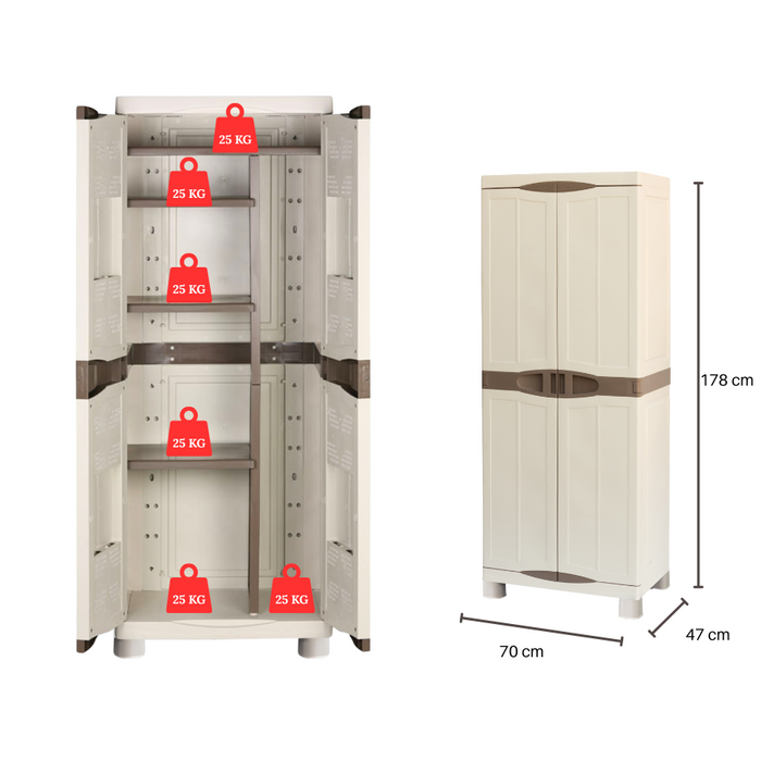 Linea Evolution Tall Multipurpose Outdoor Cabinet