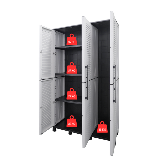 Linea Family Tall Multipurpose Cabinet 3 Door