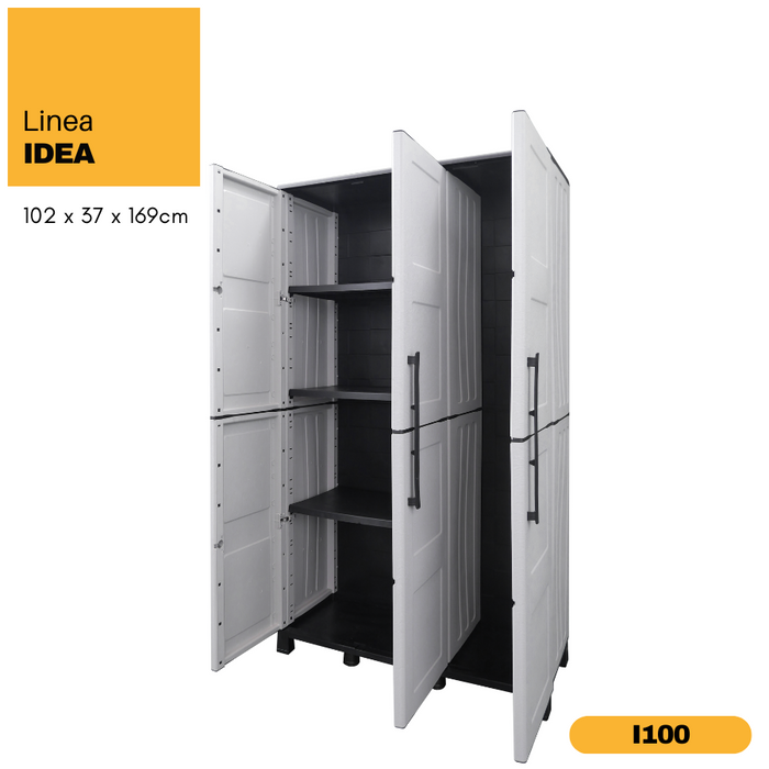 Linea Idea Tall Multipurpose Cabinet 3 Door