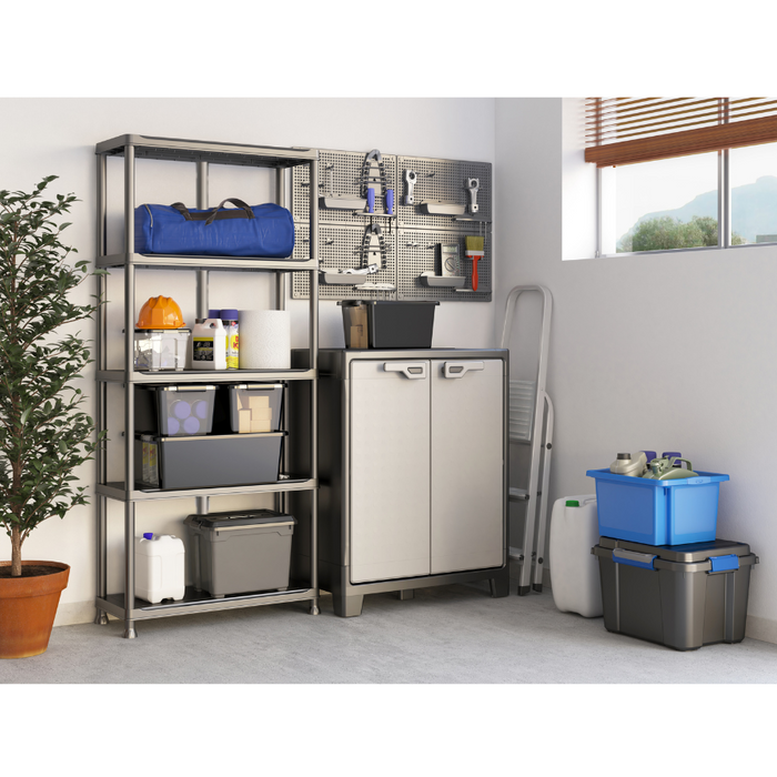 Linea Tempo 5 Tier Plastic Shelf Shelving Rack