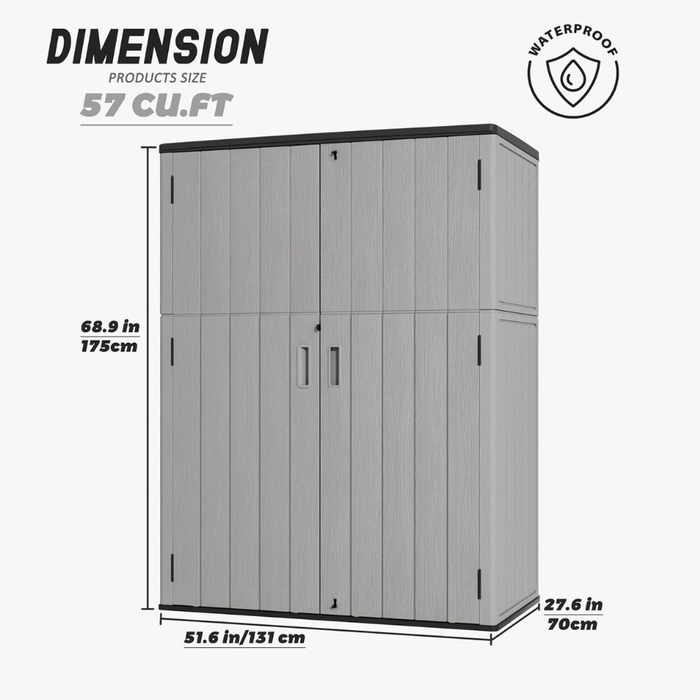 Atlas Outdoor Storage Garden Shed