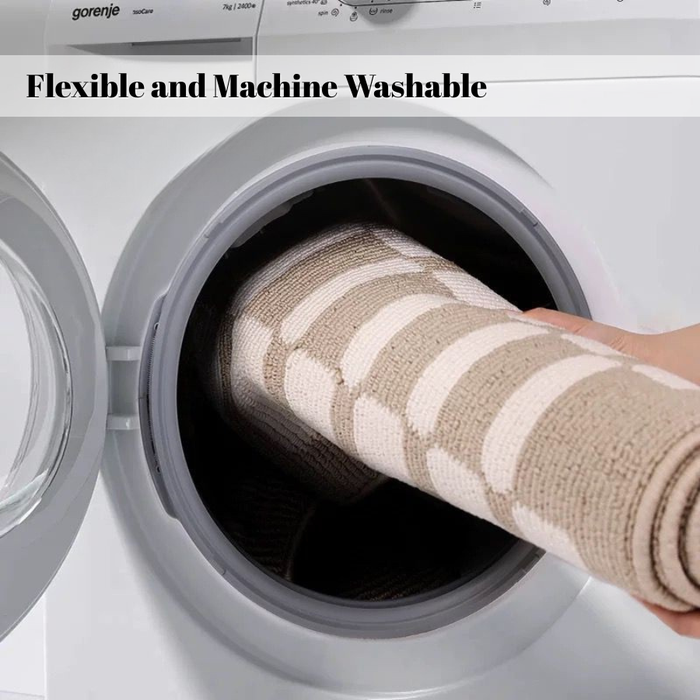 Door Mat Non Slip Black Circle