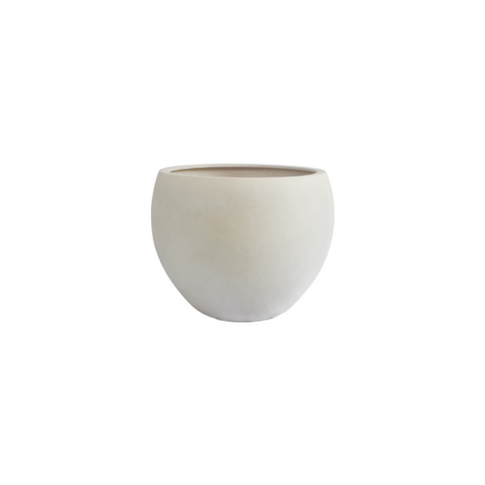 Hamilton Round Planter Pot Smooth White (3 Sizes)
