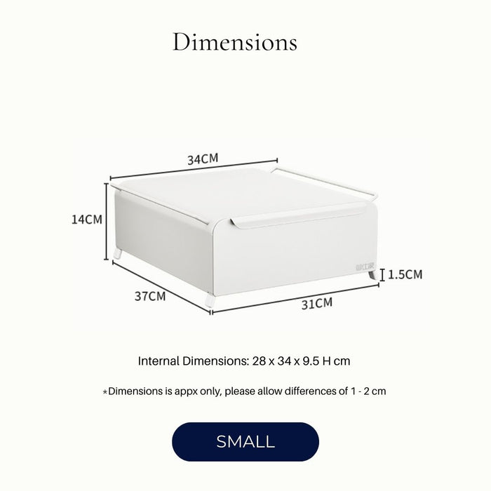 Kitchen Pantry Drawer Stackable White