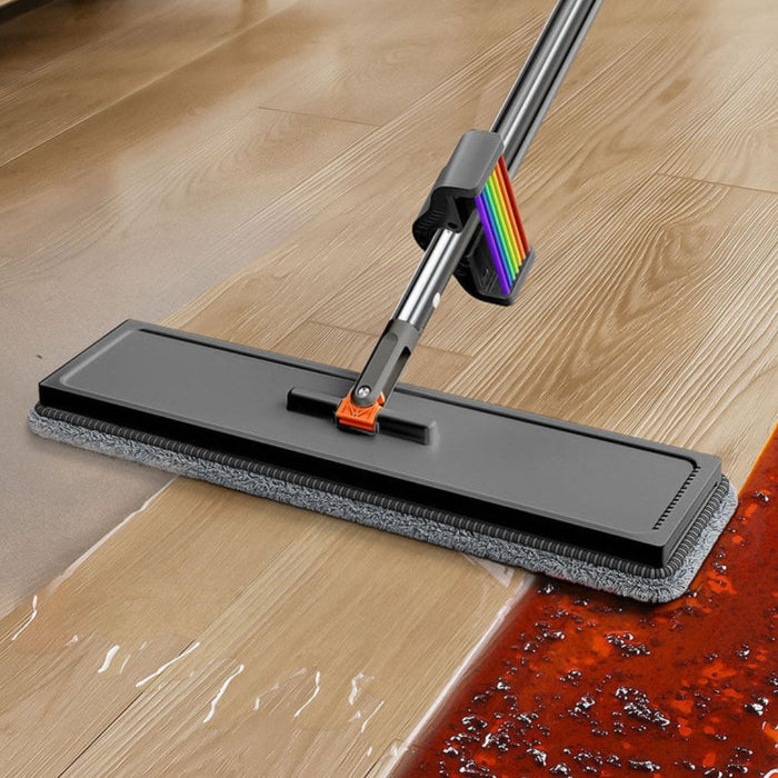Joybos® Easy Clean Rainbow Flat Mop Black 50cm