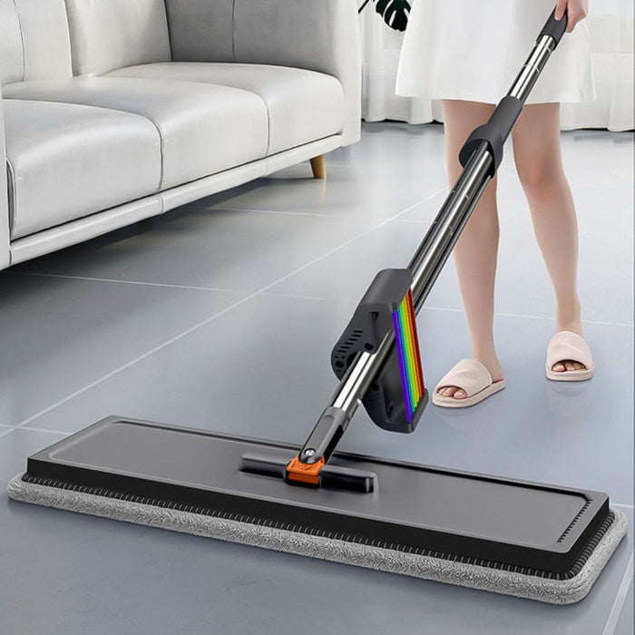 Joybos® Easy Clean Rainbow Flat Mop Black 50cm