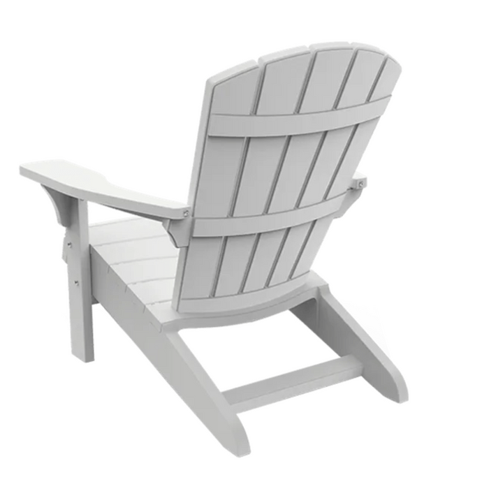 Keter Alpine Adirondack Outdoor Garden Lounge Chair White