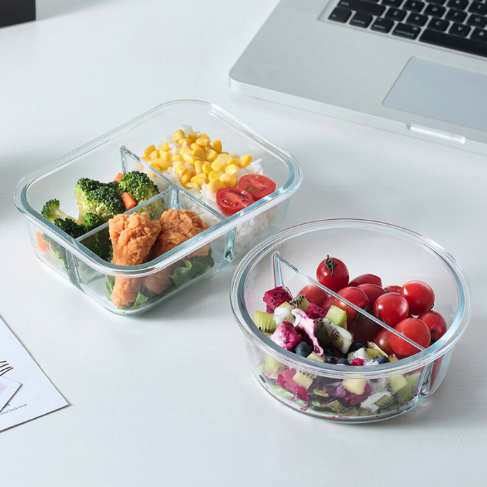 LUNA 2 Divider | 3 Divider Glass Lock Food Container