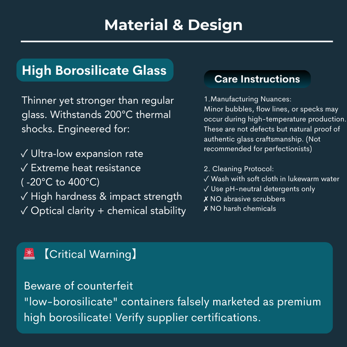 LUNA Glass Lock Rectangle Food Container