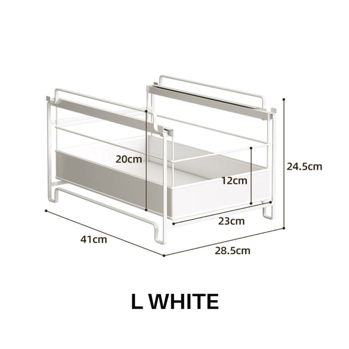 Stackable Pull Out Multipurpose Drawer Rack L