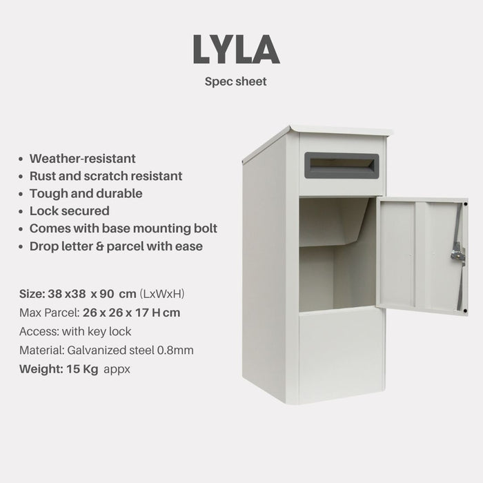 Lyla Letter Box Parcel Drop Box CP05