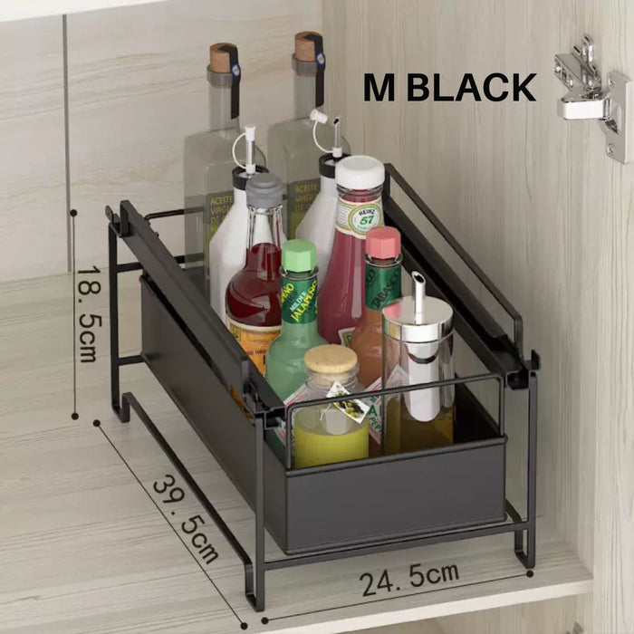 Stackable Pull Out Multipurpose Drawer Multi Tier Rack M