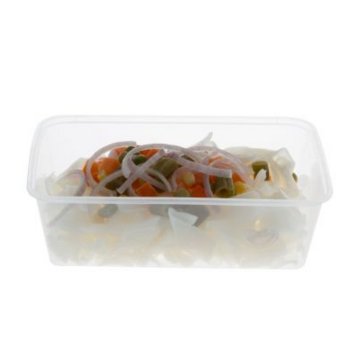 Takeaway: Rectangle Container 740ml + Lid - 10pcs