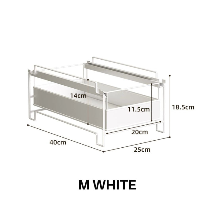 Stackable Pull Out Multipurpose Drawer Multi Tier Rack M