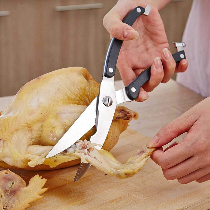 Metaltex Poultry Kitchen Scissors S/S Black 25cm