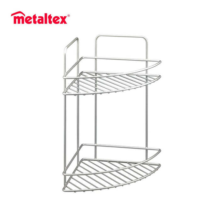 Reflex 2 Tier Corner Bathroom Storage Rack