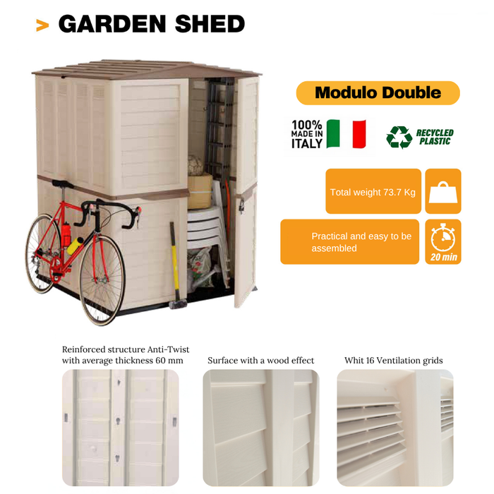 Modulo Garden Shed (Extendable)