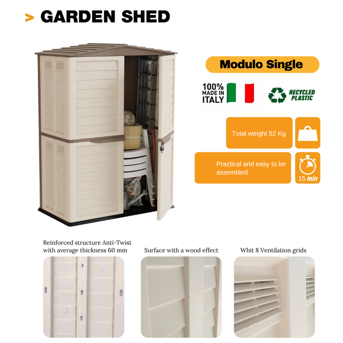 Modulo Garden Shed (Extendable)