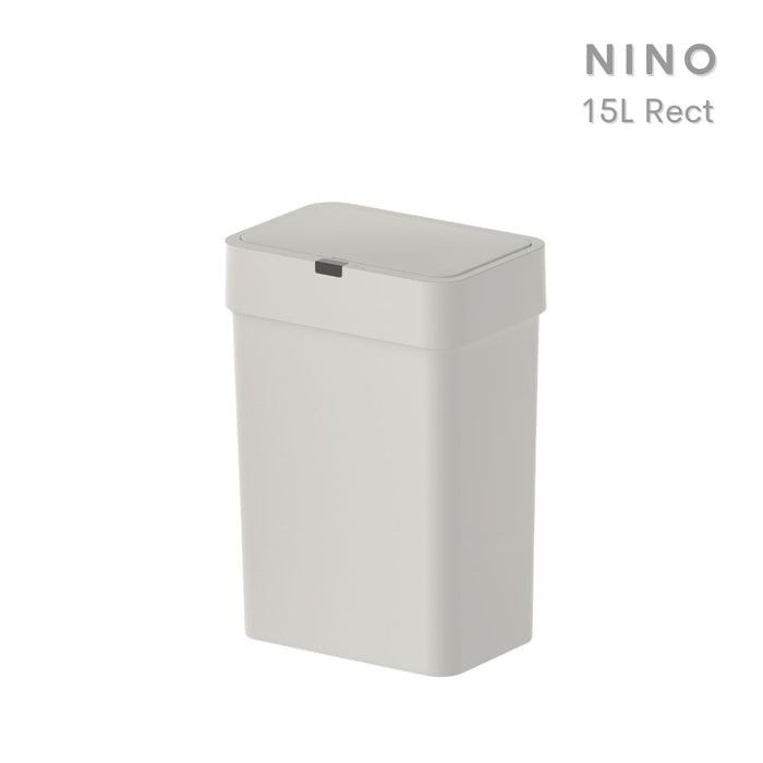 Nino Plastic Sensor Trash Bin Rectangle Grey (2 Sizes)