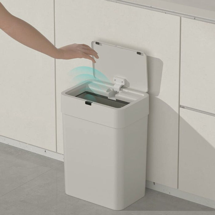 Nino Plastic Sensor Trash Bin Rectangle Grey (2 Sizes)