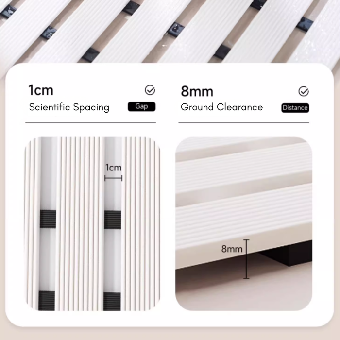 Non Slip Bathroom Floor Mat Beige