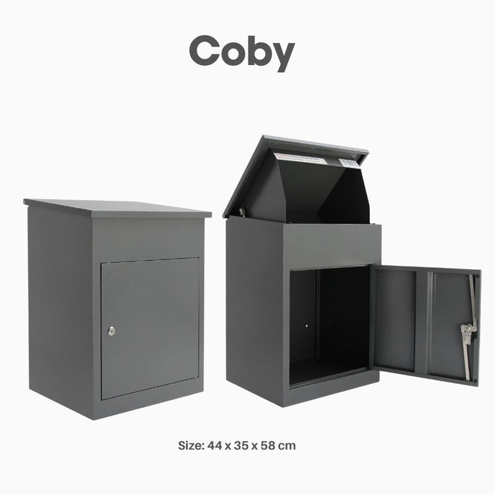 Coby Low Outdoor Lockable Parcel Drop Box CP02