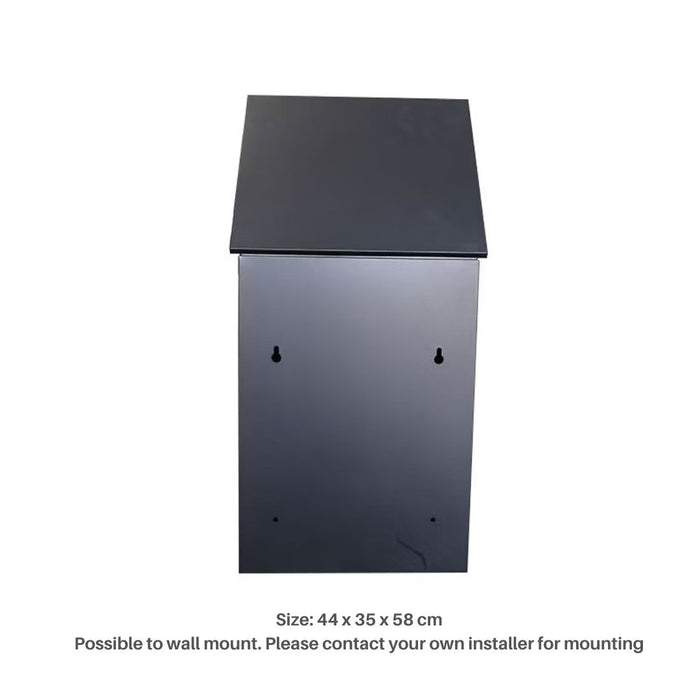 Coby Low Outdoor Lockable Parcel Drop Box CP02 White