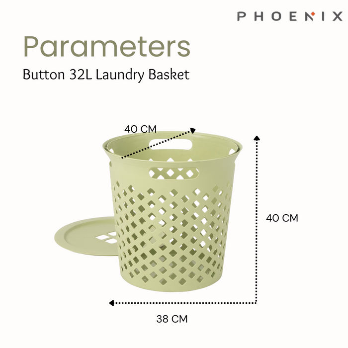 Phoenix Button Laundry Basket