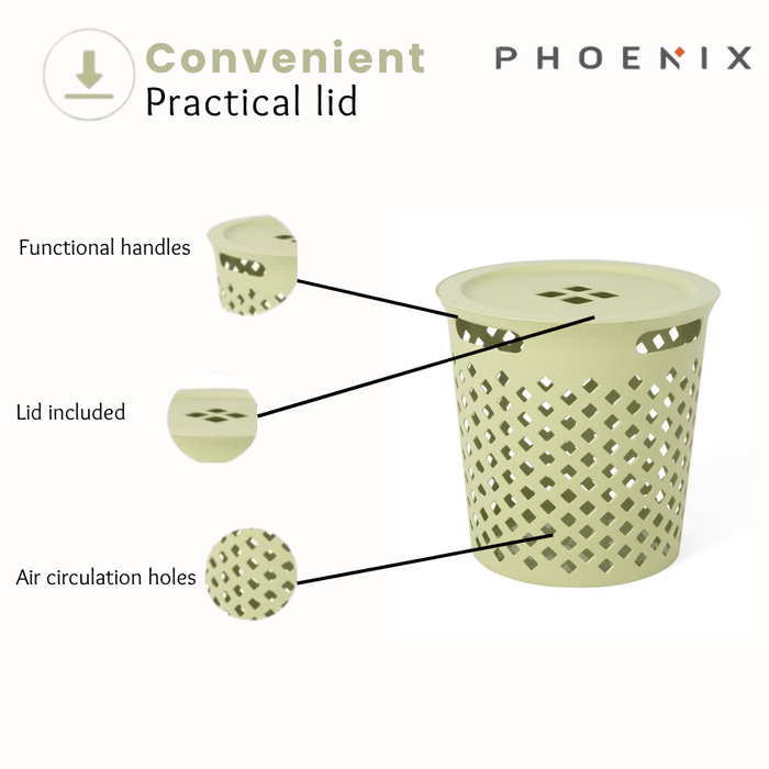 Phoenix Button Laundry Basket