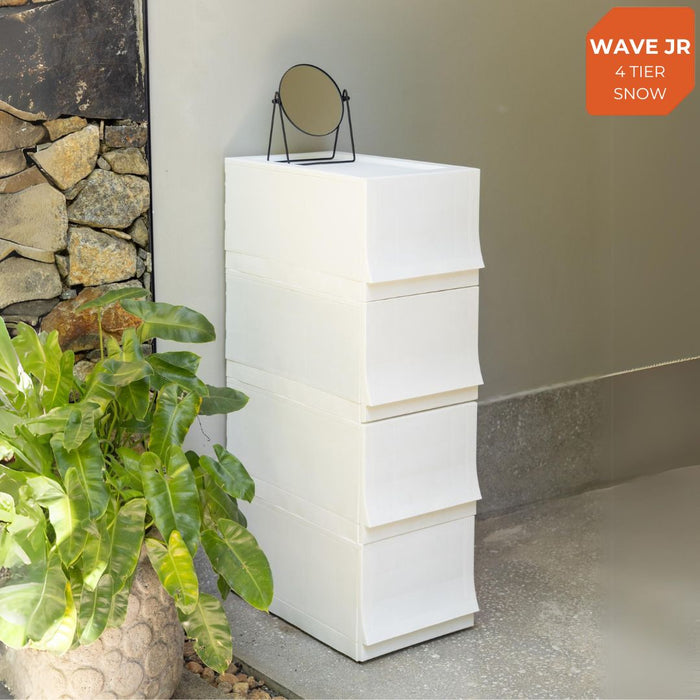 Wave 4 Tier Jr Slim Drawer Set with Wheels