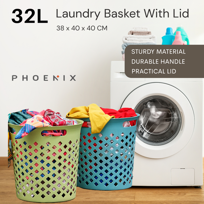 Phoenix Button Laundry Basket