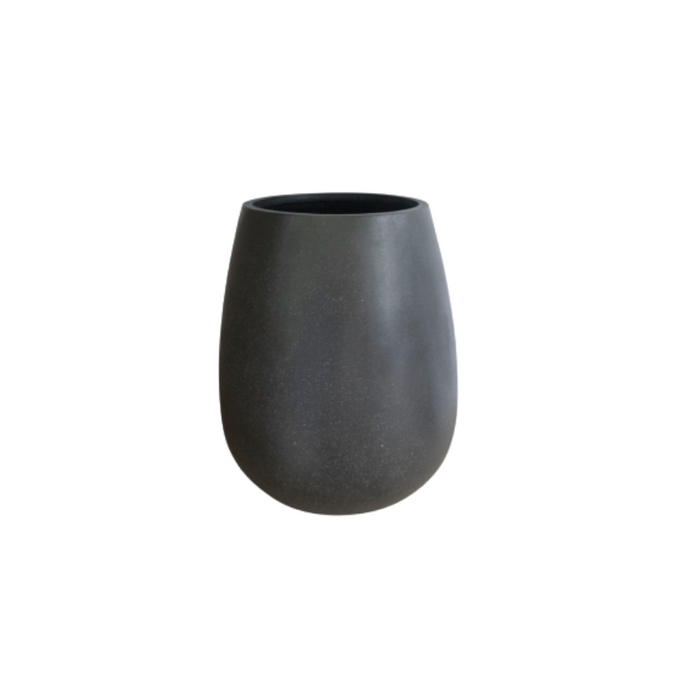 Savona Tall Planter Pot Matt Black (2 Sizes)