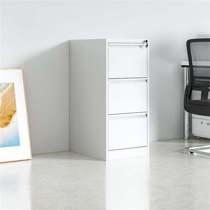 Filex 3 Drawer Vertical Filing Cabinet White