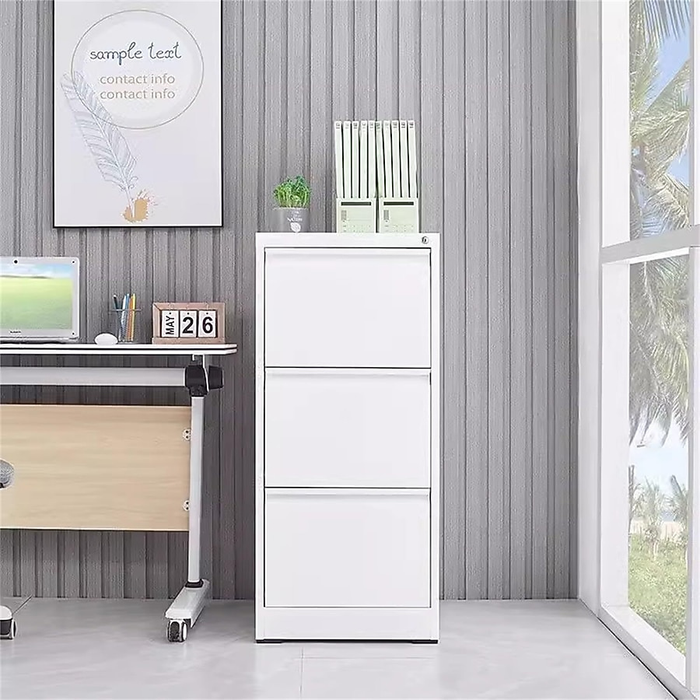 Filex 3 Drawer Vertical Filing Cabinet White