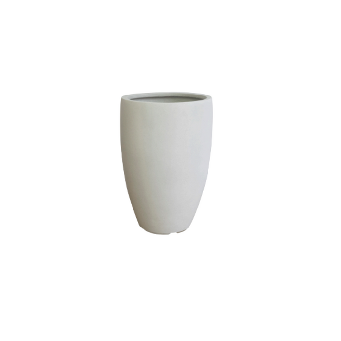 Tampa Tall Planter Smooth White (2 Sizes)