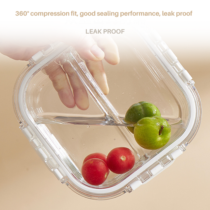 Glass Lock Square Glass Food Container