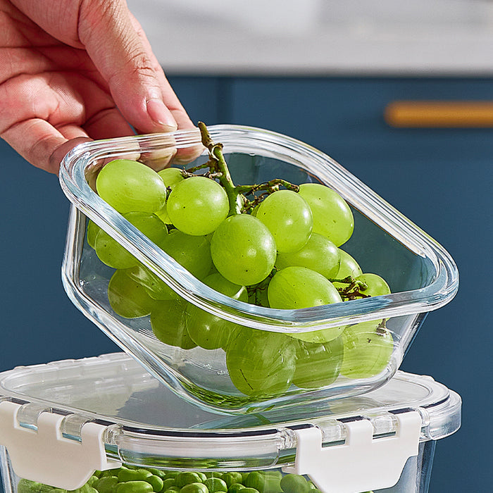 Glass Lock Square Glass Food Container